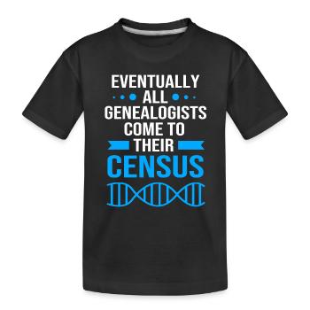 Généalogie de l’arbre généalogique - T-shirt bio Premium Enfant - noir - Devant