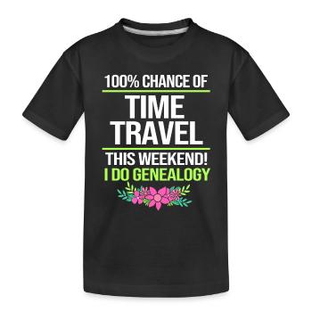 Généalogie de l’arbre généalogique - T-shirt bio Premium Enfant - noir - Devant