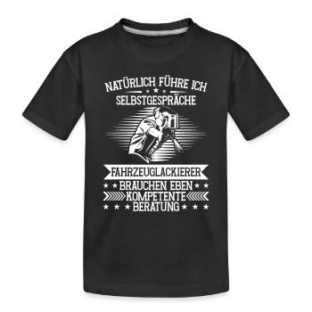 Un peintre de véhicules a besoin de conseils Peintre - T-shirt bio Premium Enfant - noir - Devant