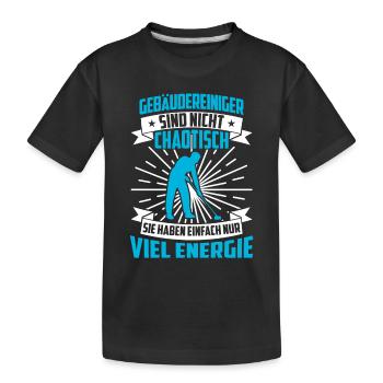 Le nettoyant pour bâtiment n’est pas un nettoyant chaotique pour vitres - T-shirt bio Premium Enfant - noir - Devant