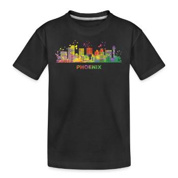 Phéniciens Skyline Phoenix - T-shirt bio Premium Enfant - noir - Devant