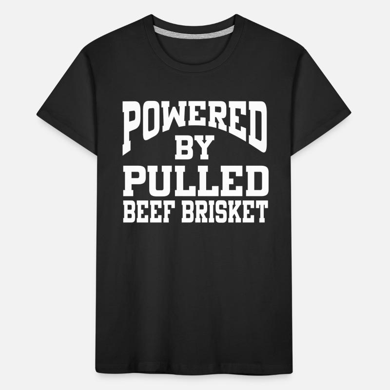 Powered By Pulled Beef Brisket Kids' Premium Organic T-Shirt