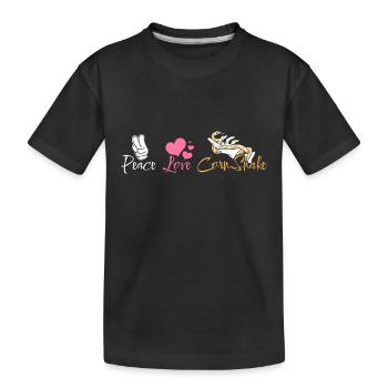 Serpents des blés Peace Love - T-shirt bio Premium Enfant - noir - Devant