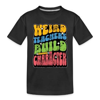 Professeur de littérature Enseignants bizarres Build Instructor - T-shirt bio Premium Enfant - noir - Devant