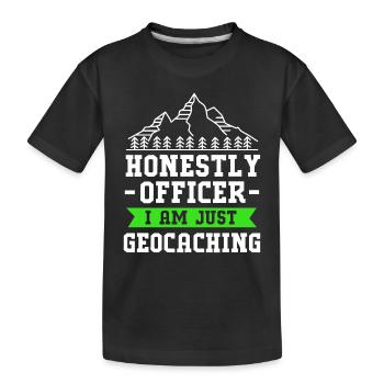 Géocaching Géocache Géocacher - T-shirt bio Premium Enfant - noir - Devant