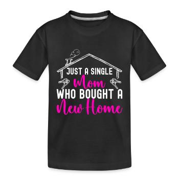 Pendaison de crémaillère des propriétaires - T-shirt bio Premium Enfant - noir - Devant