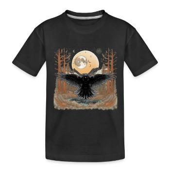 Corbeaux, Corbeaux, Nature, Corbeau, Corbeau - T-shirt bio Premium Enfant - noir - Devant