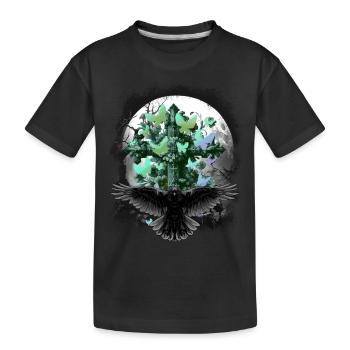 Croix de croix de croix d’Halloween d’Halloween - T-shirt bio Premium Enfant - noir - Devant