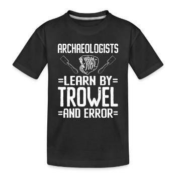 Archéologue Archéologie - T-shirt bio Premium Enfant - noir - Devant