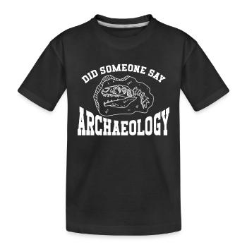 Archéologue Archéologie - T-shirt bio Premium Enfant - noir - Devant