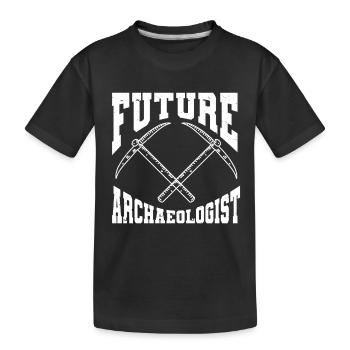 Archéologue Archéologie - T-shirt bio Premium Enfant - noir - Devant