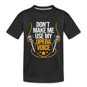Karaoke - Kinder Premium Bio T-Shirt - Schwarz - Vorne