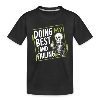 Emo Revival and Alternative Fashion for Scene Kids - Kids' Premium Organic T-Shirt - black - Front