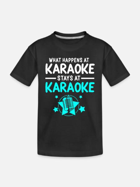 Karaoke - Kinder Premium Bio T-Shirt - Schwarz