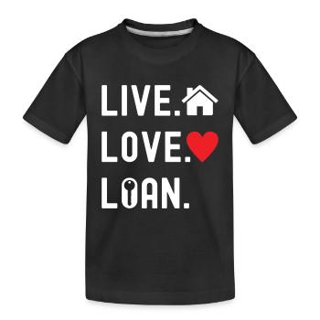 Pendaison de crémaillère des propriétaires - T-shirt bio Premium Enfant - noir - Devant