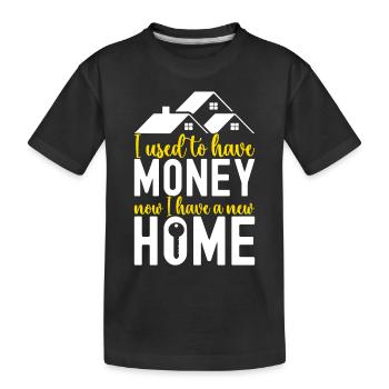 Pendaison de crémaillère des propriétaires - T-shirt bio Premium Enfant - noir - Devant