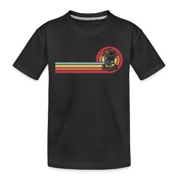 BBQ Barbecue Vintage grillen Barbecue-Grill - Kinder Premium Bio T-Shirt - Schwarz - Vorne