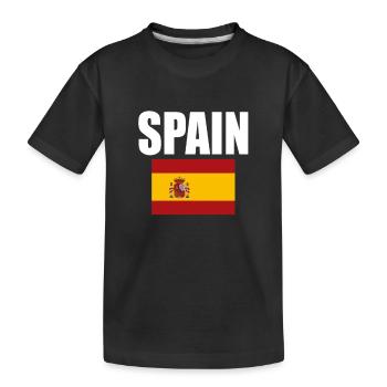 Espagne - T-shirt bio Premium Enfant - noir - Devant
