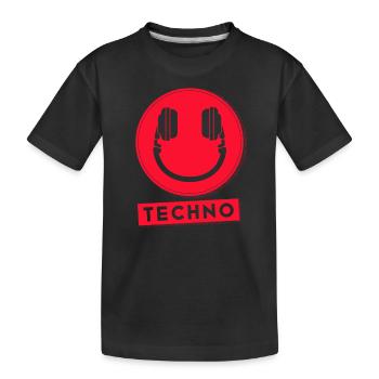 Hardcore Rave Music Raver des années 90 EDM DJ Rave - T-shirt bio Premium Enfant - noir - Devant