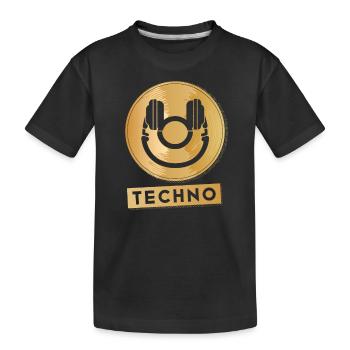 Hardcore Rave Music Raver des années 90 EDM DJ Rave - T-shirt bio Premium Enfant - noir - Devant