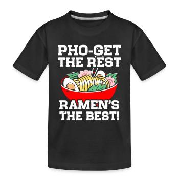Ramen Lover Soupe de nouilles japonaise Ramen - T-shirt bio Premium Enfant - noir - Devant