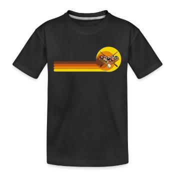 Table de billard Pool Vintage 70s 80s - T-shirt bio Premium Enfant - noir - Devant
