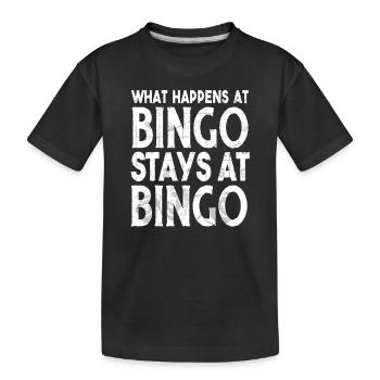 Bingo Player Bingo Jeu de bingo Jeux de bingo - T-shirt bio Premium Enfant - noir - Devant