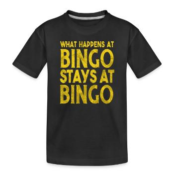 Bingo Player Bingo Jeu de bingo Jeux de bingo - T-shirt bio Premium Enfant - noir - Devant