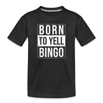 Bingo Player Bingo Jeu de bingo Jeux de bingo - T-shirt bio Premium Enfant - noir - Devant