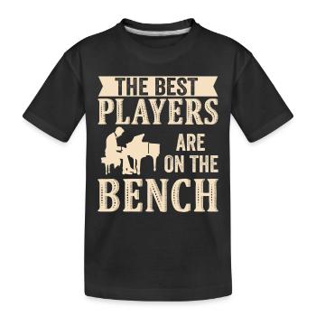 Les meilleurs joueurs Pianiste Pianiste - T-shirt bio Premium Enfant - noir - Devant