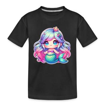 Sirène - T-shirt bio Premium Enfant - noir - Devant