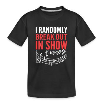 Théâtre - T-shirt bio Premium Enfant - noir - Devant