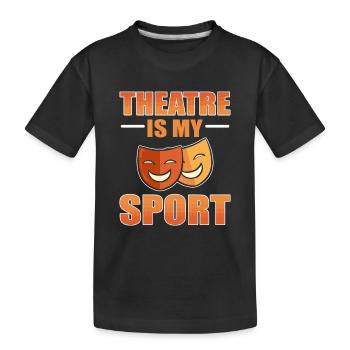 Théâtre - T-shirt bio Premium Enfant - noir - Devant