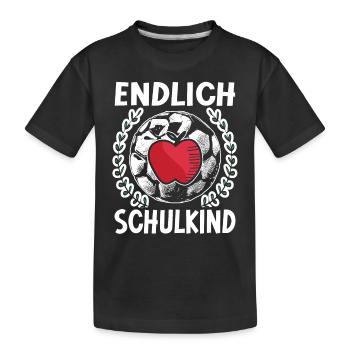 School 1. Grade - Kinder Premium Bio T-Shirt - Schwarz - Vorne