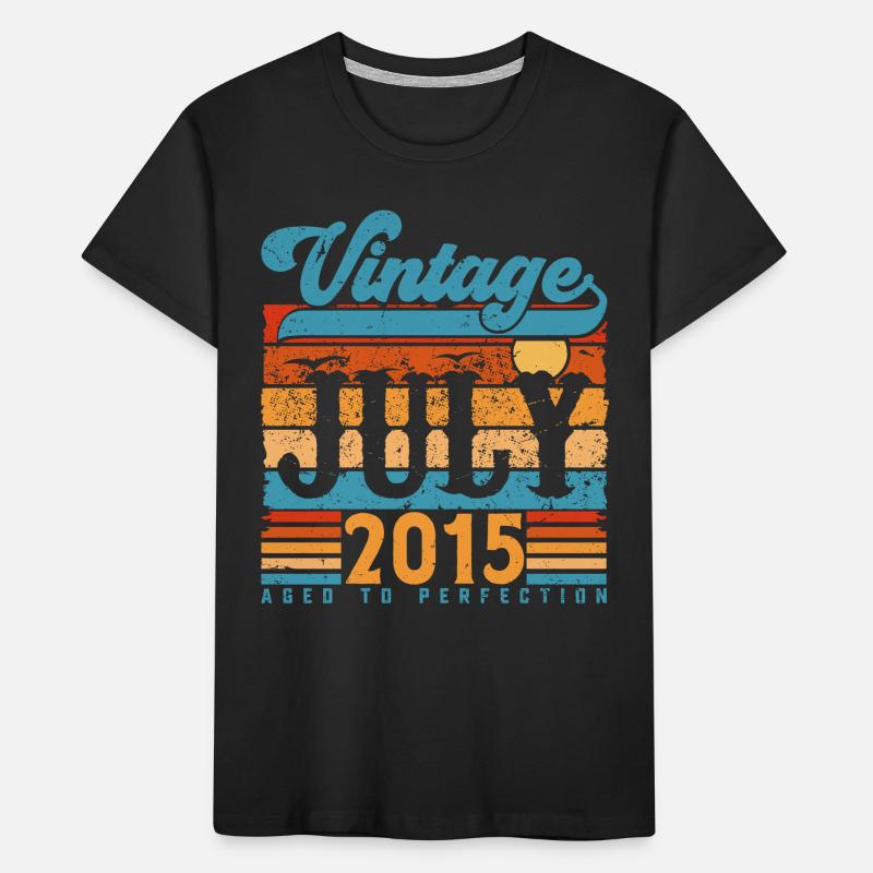 Juli 2015, Juli 2015 Geburtstagsgeschenk. Kinder Premium Bio T-Shirt