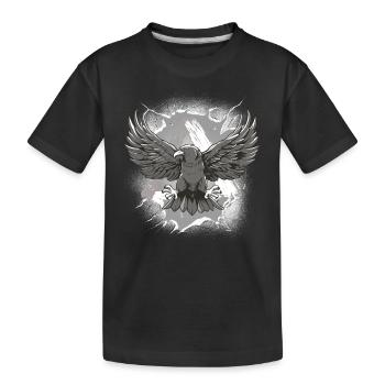 Halloween Corbeau Corbeau Oiseaux occultes - T-shirt bio Premium Enfant - noir - Devant