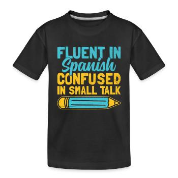 Foreign Language Teacher School Languages Teachers - Kids' Premium Organic T-Shirt - black - Front