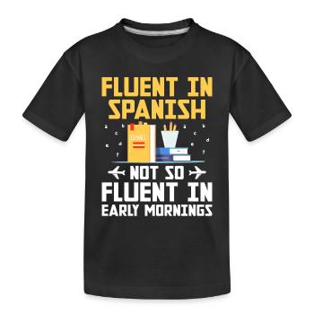 Professeur de langues étrangères École Professeurs de langues - T-shirt bio Premium Enfant - noir - Devant