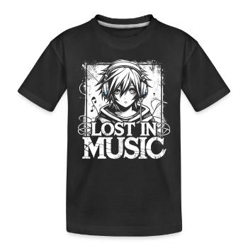 Art de l’anime et esthétique gothique pour la mode alternative - T-shirt bio Premium Enfant - noir - Devant