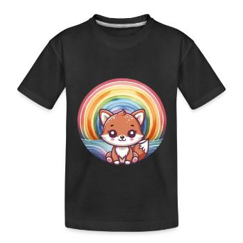 Renard Renards Enfants Enfant - T-shirt bio Premium Enfant - noir - Devant