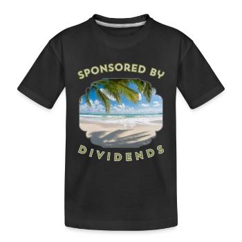 Sponsored by dividends - Kinder Premium Bio T-Shirt - Schwarz - Vorne