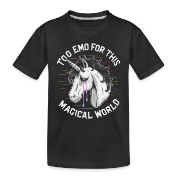 Emo Revival and Alternative Fashion for Scene Kids - Kids' Premium Organic T-Shirt - black - Front