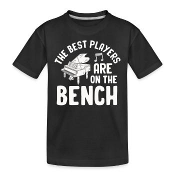 Les meilleurs joueurs Pianiste Pianiste - T-shirt bio Premium Enfant - noir - Devant
