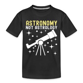 Atronome Astronomie - Kinder Premium Bio T-Shirt - Schwarz - Vorne