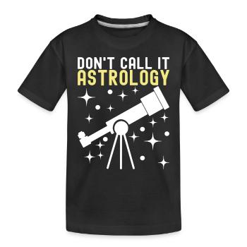 Atronome Astronomie - Kinder Premium Bio T-Shirt - Schwarz - Vorne