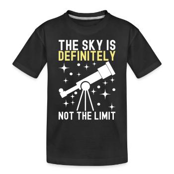 Atronome Astronomie - Kinder Premium Bio T-Shirt - Schwarz - Vorne