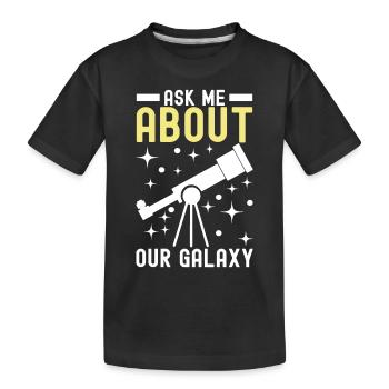 Atronome Astronomie - Kinder Premium Bio T-Shirt - Schwarz - Vorne