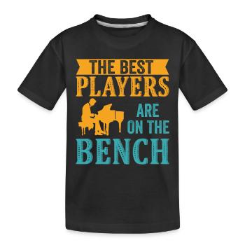 Les meilleurs joueurs Pianiste Pianiste - T-shirt bio Premium Enfant - noir - Devant