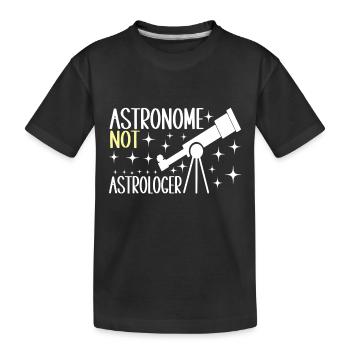 Astronomie astronome - T-shirt bio Premium Enfant - noir - Devant