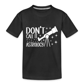 Astronomie astronome - T-shirt bio Premium Enfant - noir - Devant